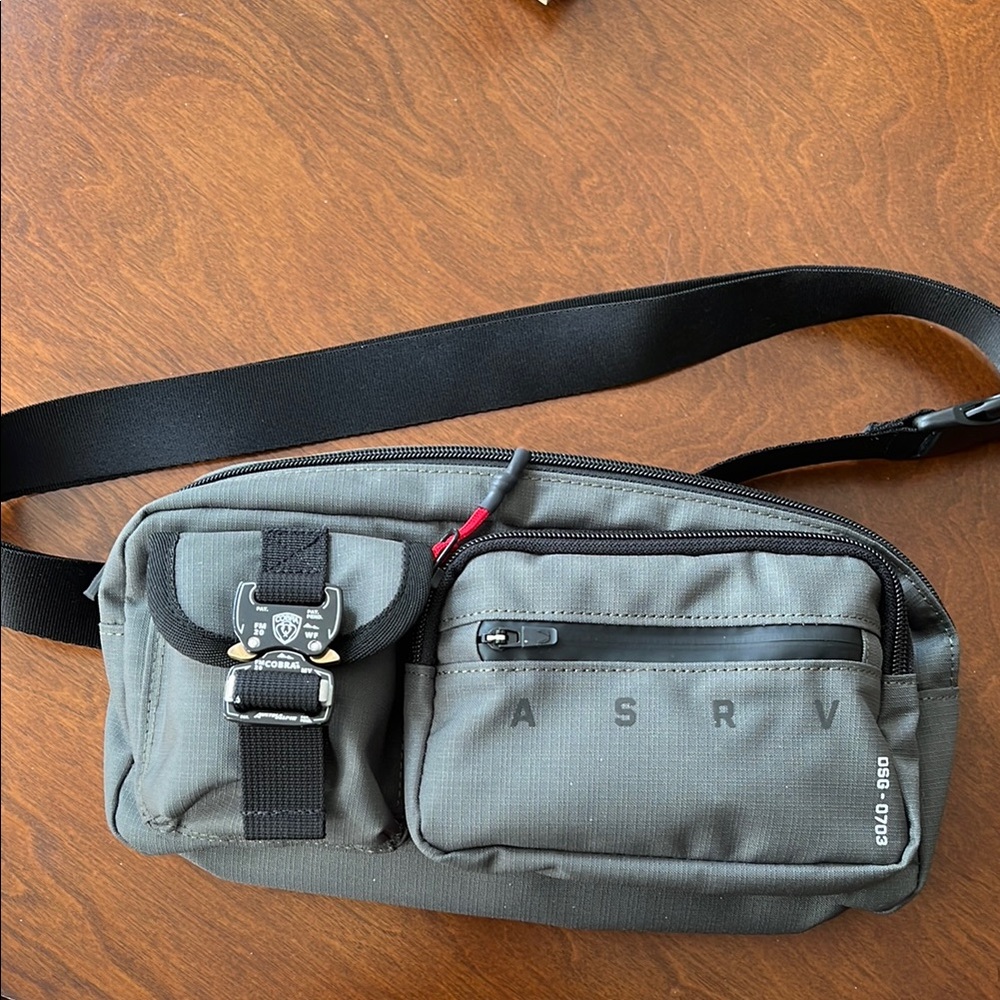 ASRV Gray Crossbody Bag